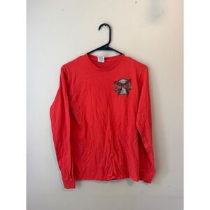 Blessed Girl Red Cow Graphic Long Sleeve T-Shirt His Love Endures For Heifer S